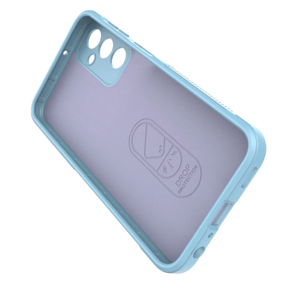 Magic Shield Case for Samsung Galaxy A24 4G flexible armored cover light blueeng