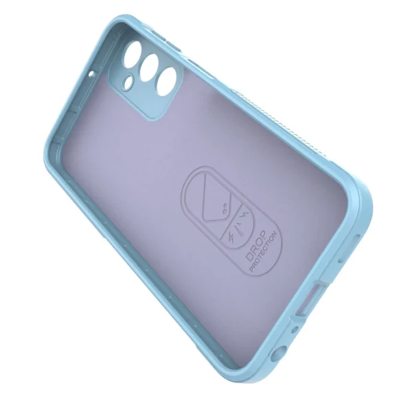 Magic Shield Case for Samsung Galaxy A24 4G flexible armored cover light blueeng