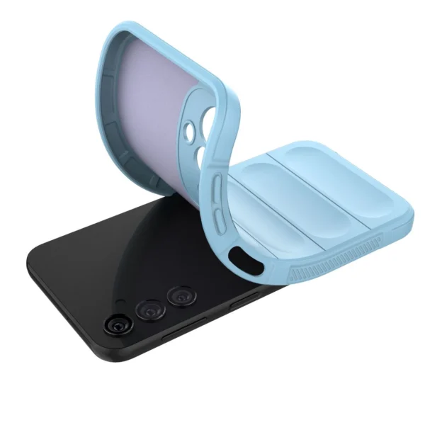 Magic Shield Case for Samsung Galaxy A24 4G flexible armored cover light blueeng