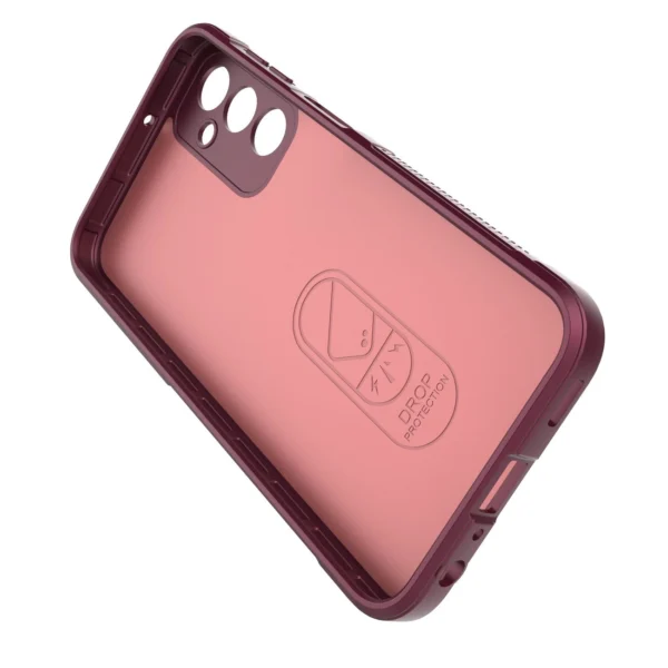 Magic Shield Case for Samsung Galaxy A24 4G flexible armored cover burgundyeng