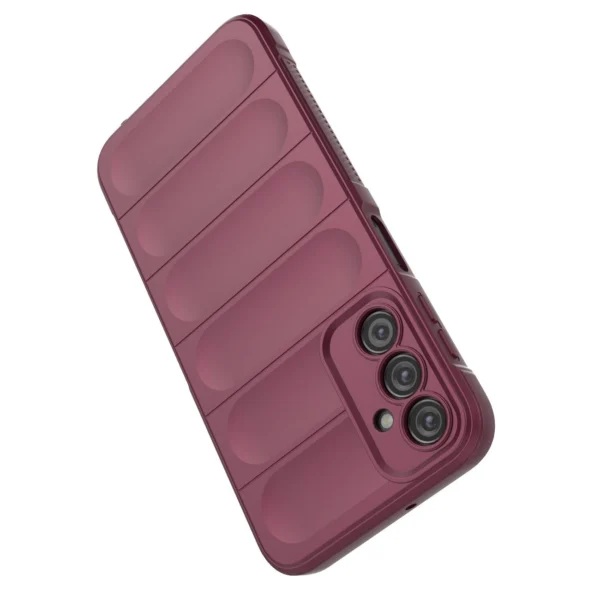 Magic Shield Case for Samsung Galaxy A24 4G flexible armored cover burgundyeng