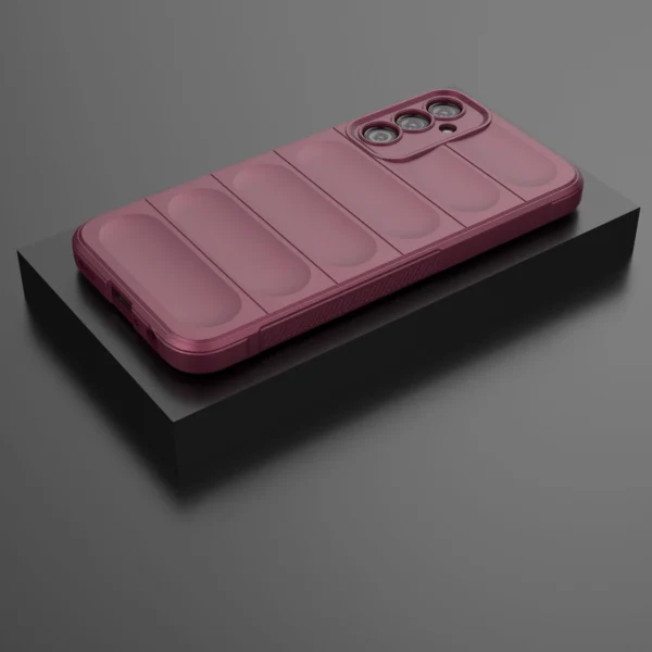 Magic Shield Case for Samsung Galaxy A24 4G flexible armored cover burgundyeng