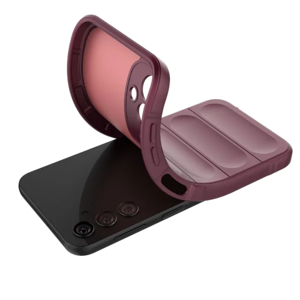 Magic Shield Case for Samsung Galaxy A24 4G flexible armored cover burgundyeng