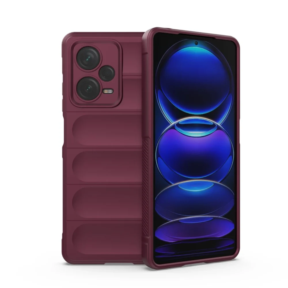 Magic Shield Case for Xiaomi Redmi Note 12 Pro+ flexible armored cover burgundyeng