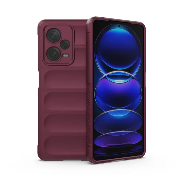 Magic Shield Case for Xiaomi Redmi Note 12 Pro+ flexible armored cover burgundyeng