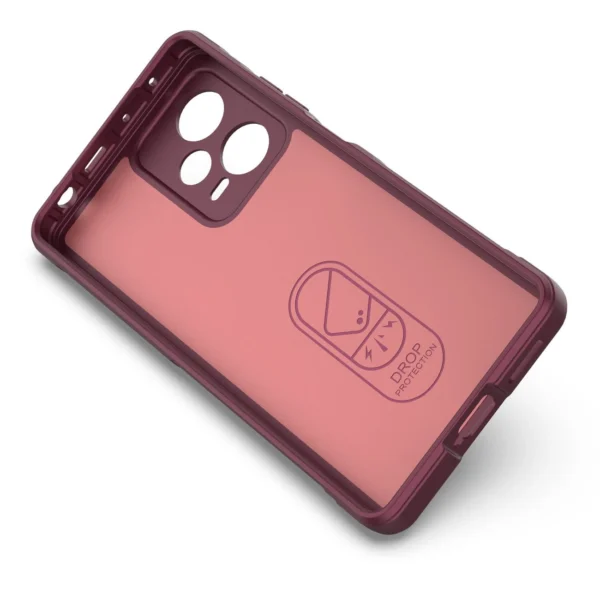 Magic Shield Case for Xiaomi Redmi Note 12 Pro+ flexible armored cover burgundyeng