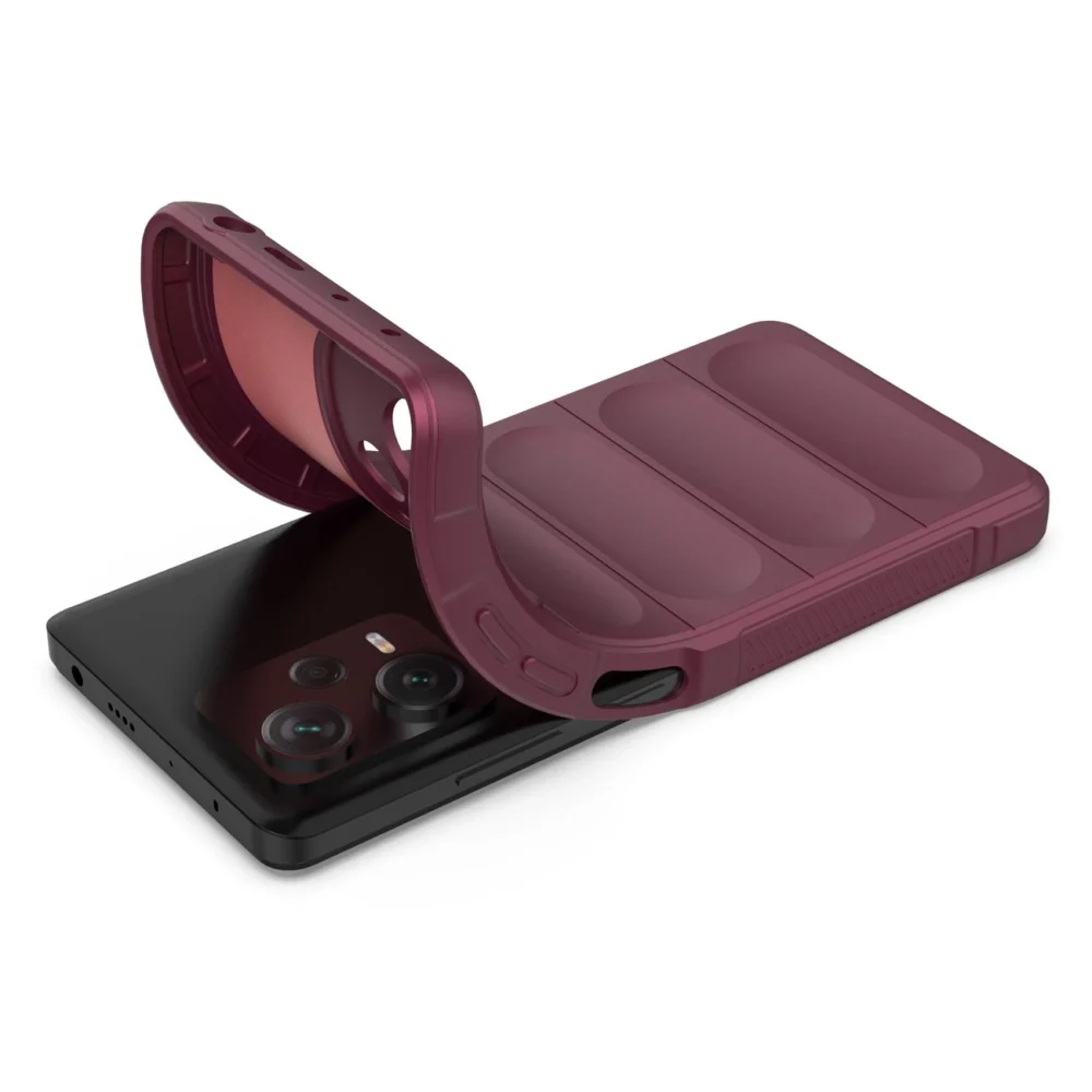 Magic Shield Case for Xiaomi Redmi Note 12 Pro+ flexible armored cover burgundyeng