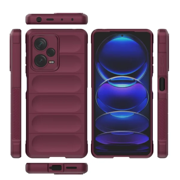 Magic Shield Case for Xiaomi Redmi Note 12 Pro+ flexible armored cover burgundyeng