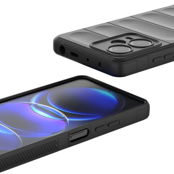 Magic Shield Case for Xiaomi Redmi Note 12 Pro+ flexible armored cover burgundyeng
