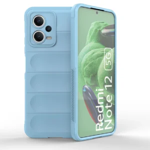 Magic Shield Case Cover for Xiaomi Redmi Note 12 5G / Poco X5 5G Flexible Armor Cover Light Blueeng