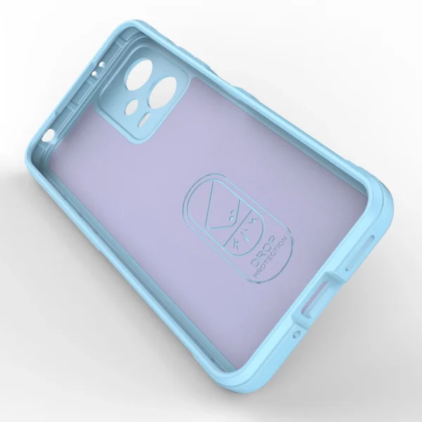 Magic Shield Case Cover for Xiaomi Redmi Note 12 5G / Poco X5 5G Flexible Armor Cover Light Blueeng