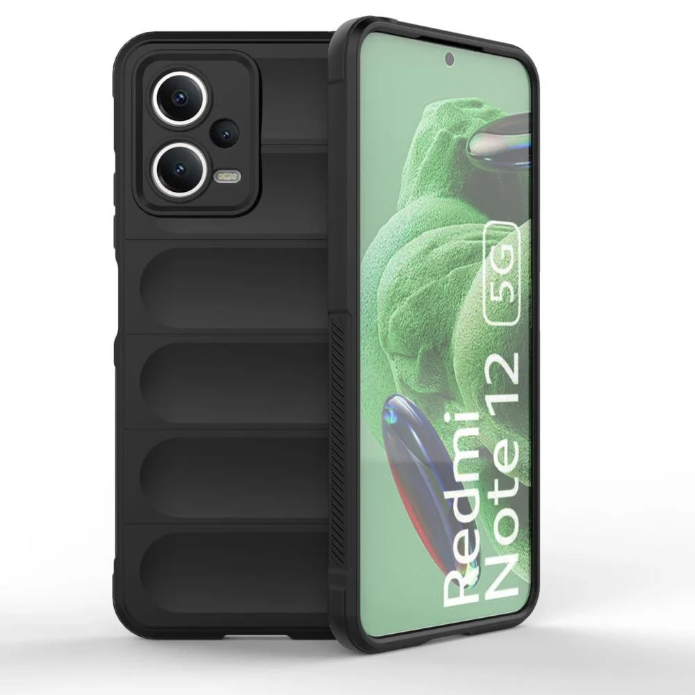 Magic Shield Case for Xiaomi Redmi Note 12 5G / Poco X5 5G Flexible Armor Cover Blackeng