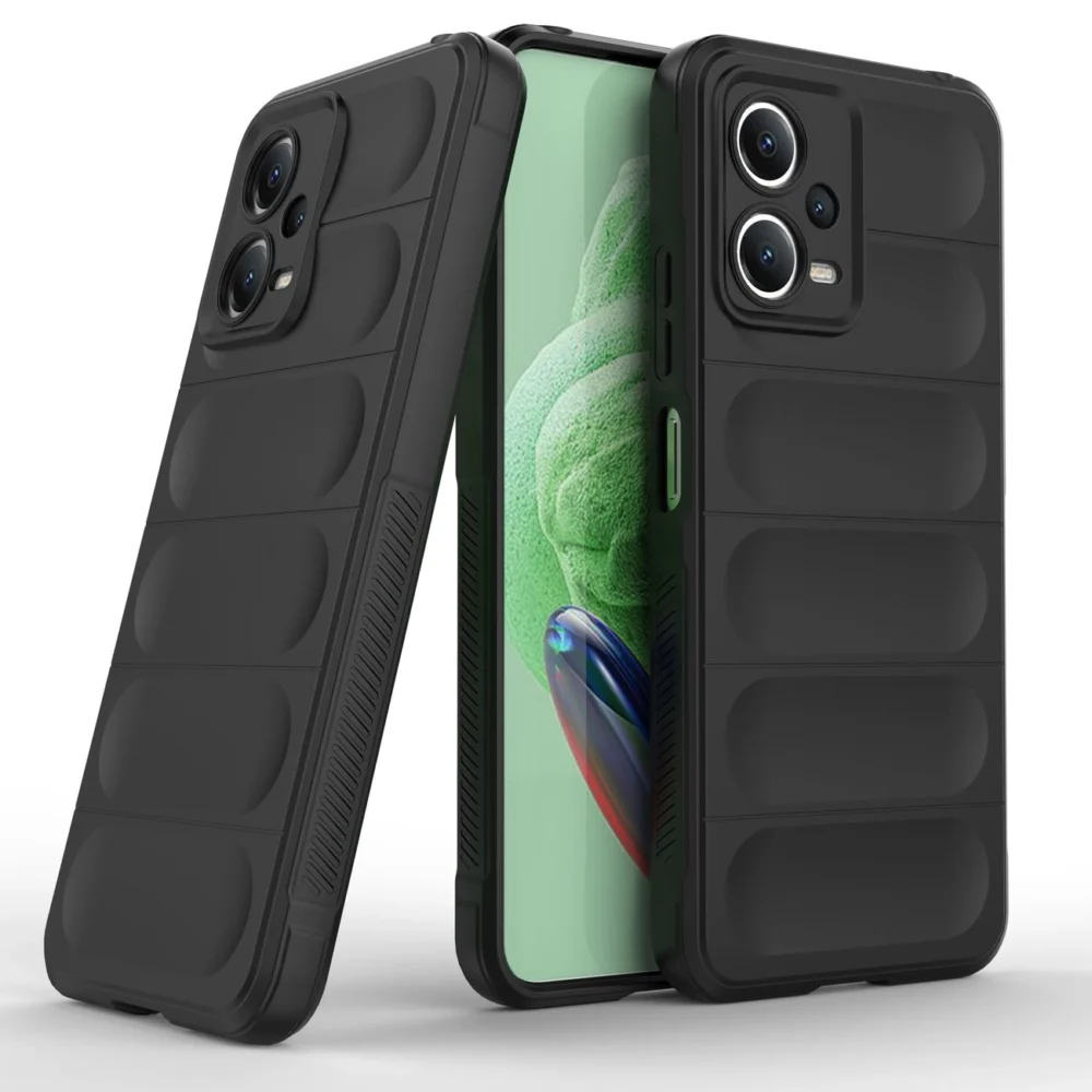 Magic Shield Case for Xiaomi Redmi Note 12 5G / Poco X5 5G Flexible Armor Cover Blackeng