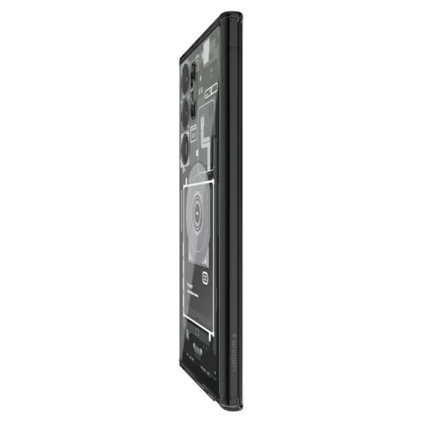 Spigen Ultra Hybrid Case for Samsung Galaxy S23 Ultra - Dark Gray (Zero One Pattern)eng