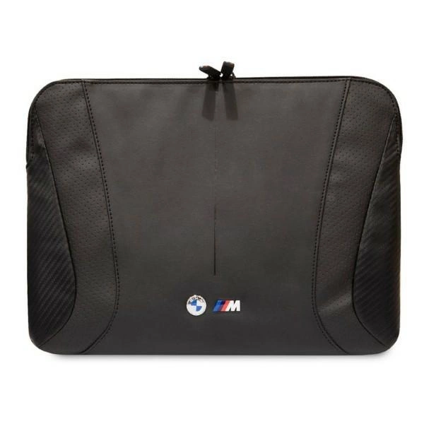 BMW Carbon&Perforated sleeve for a 14" laptop - blackeng