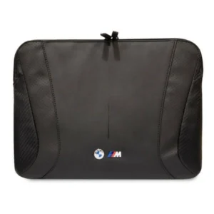 BMW Carbon&Perforated sleeve for a 16" laptop - blackeng