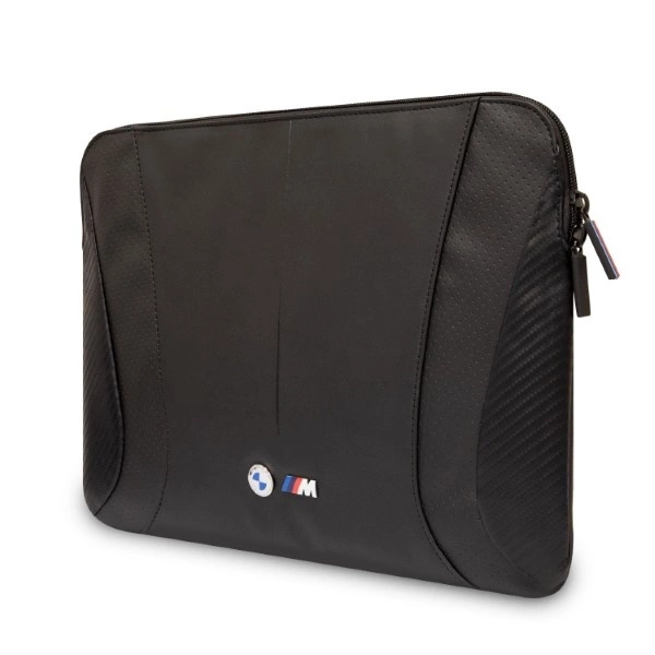 BMW Carbon&Perforated sleeve for a 16" laptop - blackeng