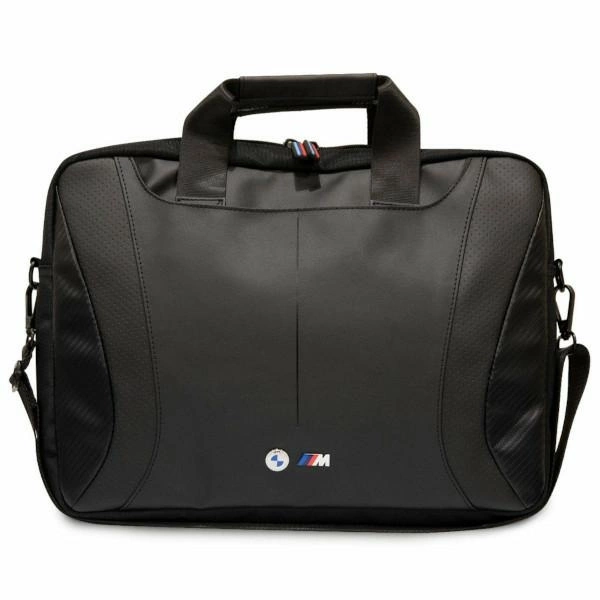BMW Carbon&Perforated bag for a 16" laptop - blackeng