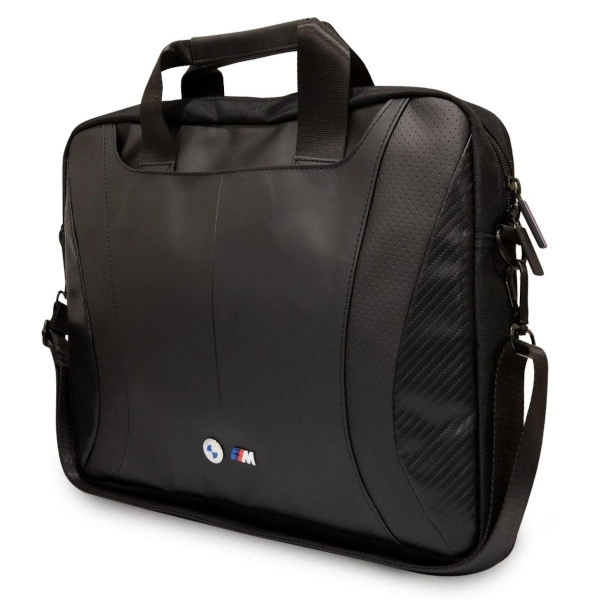 BMW Carbon&Perforated bag for a 16" laptop - blackeng