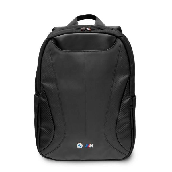 BMW Carbon&Leather Tricolor backpack for a 16" laptop - blackeng
