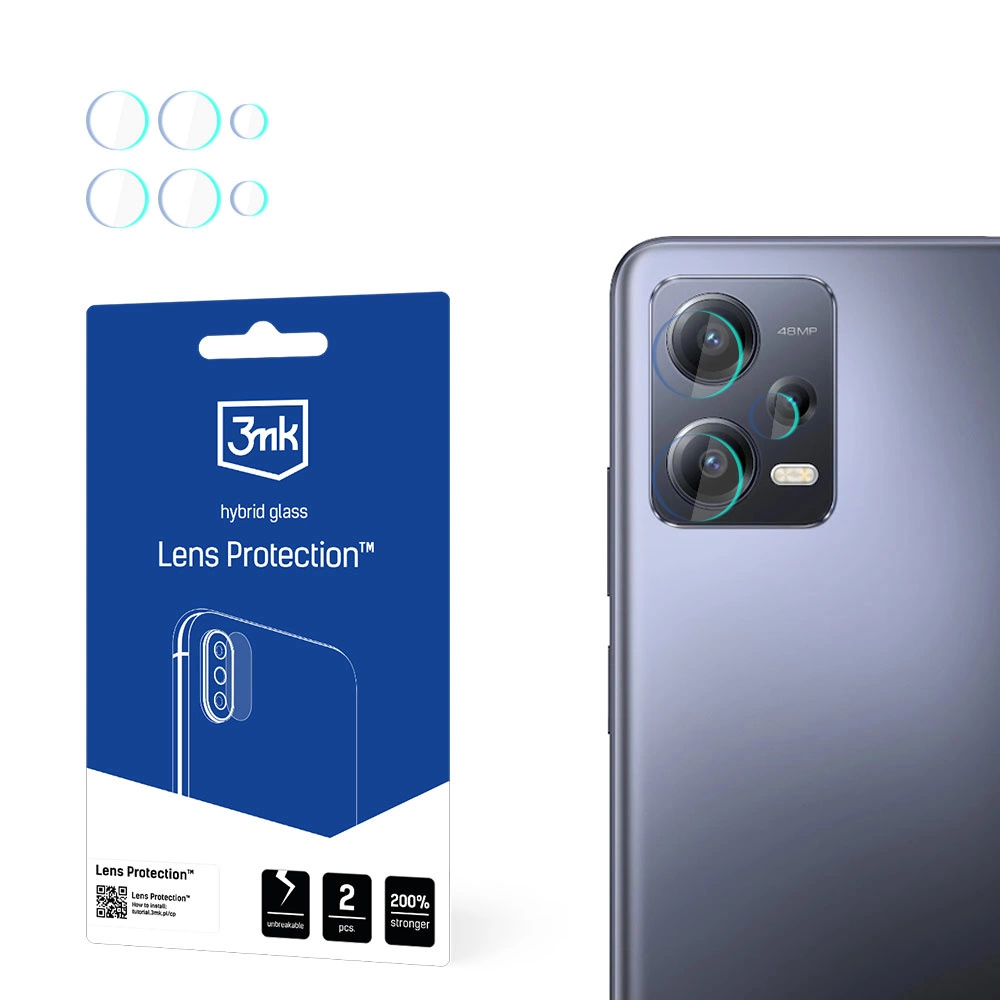 Camera glass for Xiaomi Redmi Note 12 Pro 7H for 3mk Lens Protection series lenseng