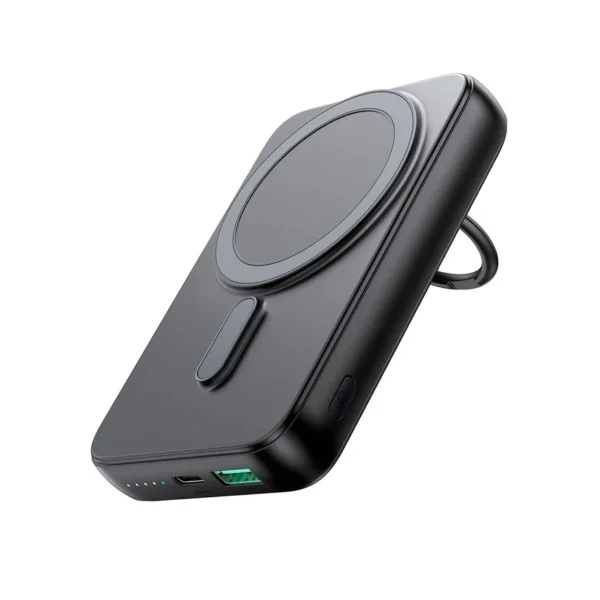 Wireless powerbank 10000mAh Joyroom JR-W050 20W MagSafe with ring and stand - blackeng