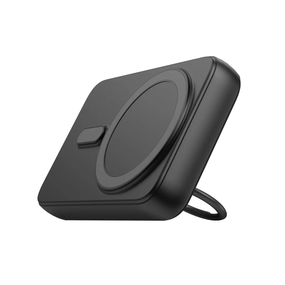 Wireless powerbank 10000mAh Joyroom JR-W050 20W MagSafe with ring and stand - blackeng