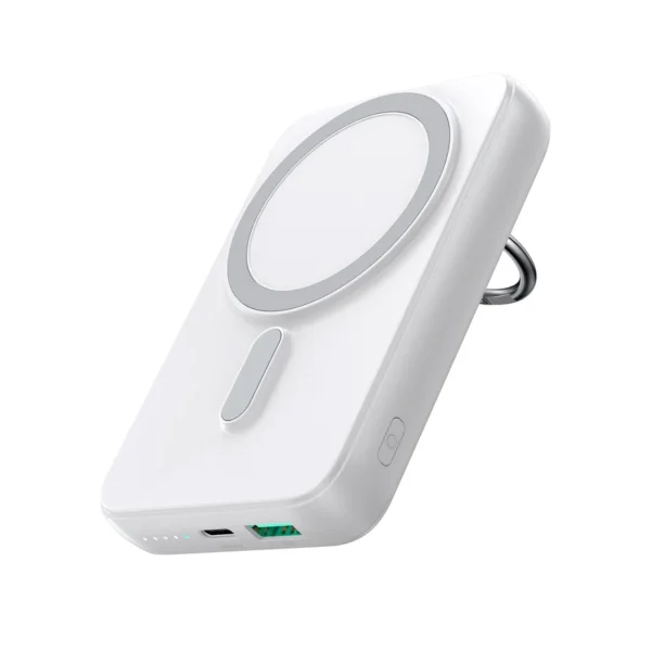 Wireless powerbank 10000mAh Joyroom JR-W050 20W MagSafe with stand + USB-C cable - whiteeng