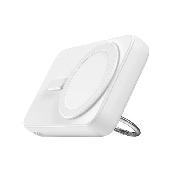 Wireless powerbank 10000mAh Joyroom JR-W050 20W MagSafe with stand + USB-C cable - whiteeng