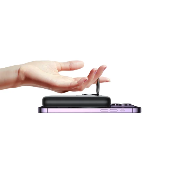 Wireless powerbank 10000mAh Joyroom JR-W050 20W MagSafe with stand + USB-C cable - whiteeng