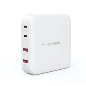 Choetech PD8008 100W GaN fast charger 2x USB-A / 2x USB-C - whiteeng