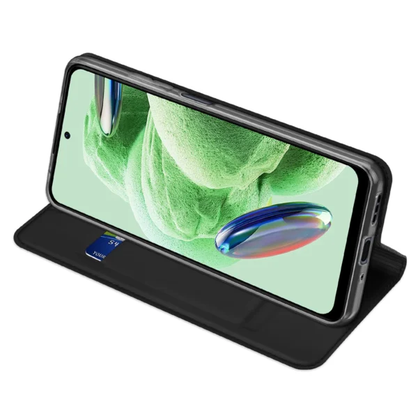 Dux Ducis Skin Pro case for Xiaomi Redmi Note 12 Pro+ flip cover card wallet stand blackeng