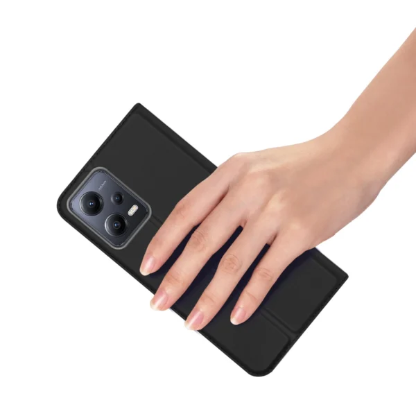 Dux Ducis Skin Pro case for Xiaomi Redmi Note 12 Pro+ flip cover card wallet stand blackeng