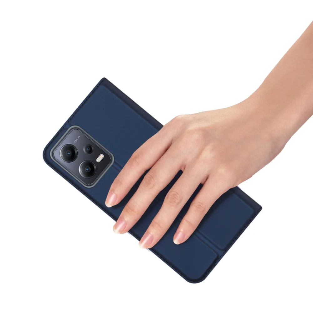 Dux Ducis Skin Pro Case For Xiaomi Redmi Note 12 Pro / Poco X5 Pro 5G Cover Flip Card Wallet Stand Blueeng