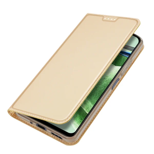 Dux Ducis Skin Pro Case For Xiaomi Redmi Note 12 5G / Poco X5 5G Flip Cover Card Wallet Stand Goldeng