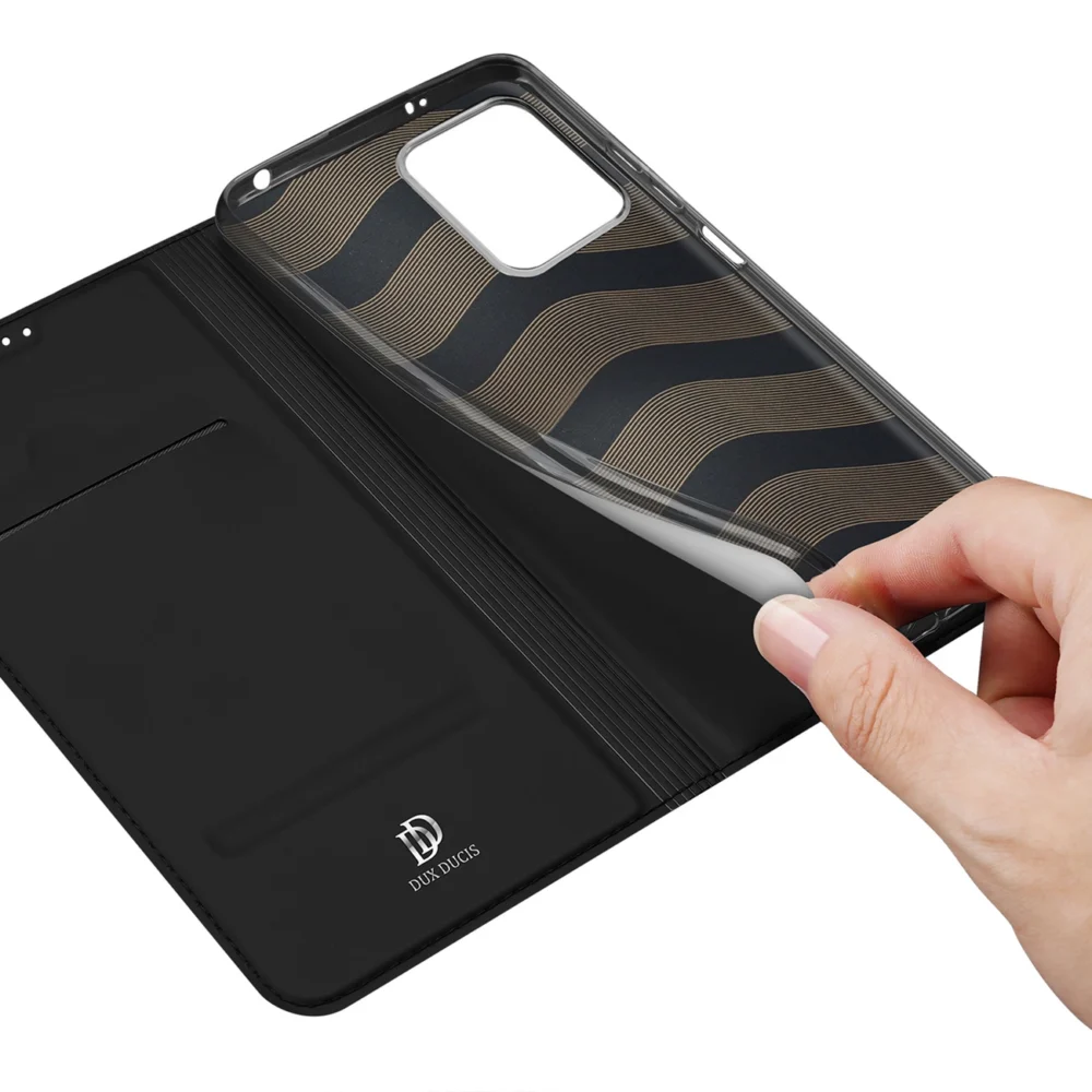 Dux Ducis Skin Pro Case For Xiaomi Redmi Note 12 5G / Poco X5 5G Cover Flip Card Wallet Stand Blackeng