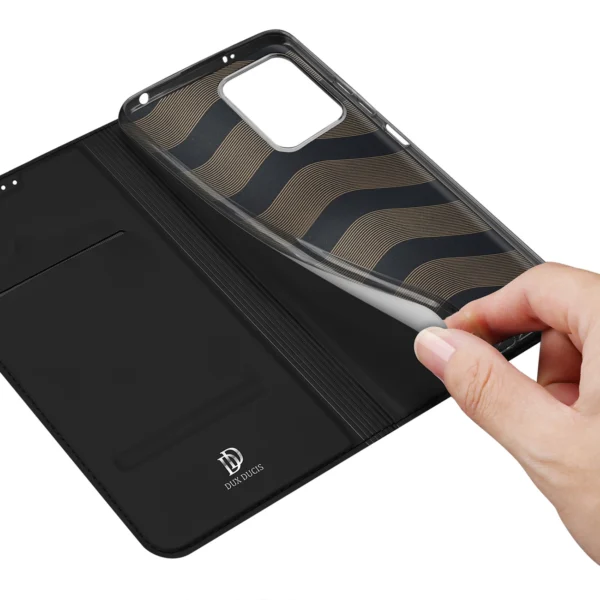 Dux Ducis Skin Pro Case For Xiaomi Redmi Note 12 5G / Poco X5 5G Cover Flip Card Wallet Stand Blackeng
