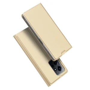 Dux Ducis Skin Pro Case For Xiaomi Redmi Note 12 Cover Flip Card Wallet Stand Goldeng