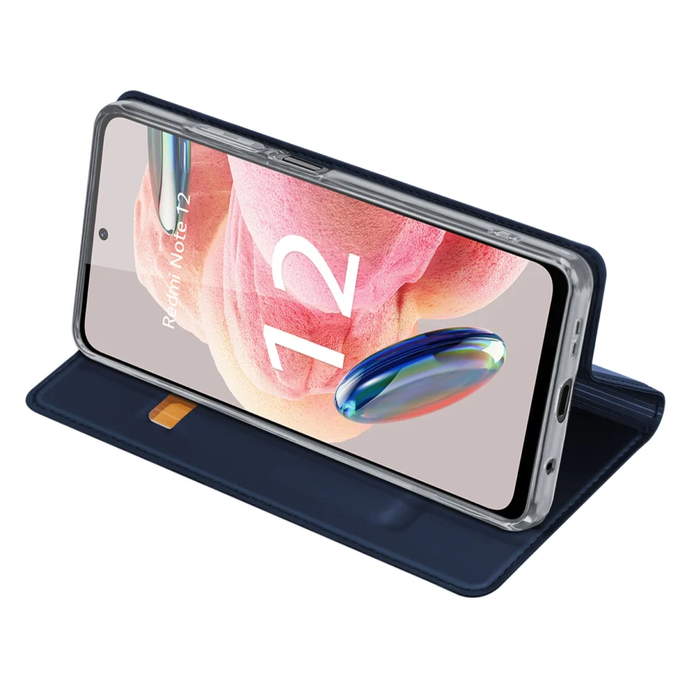 Dux Ducis Skin Pro Case for Xiaomi Redmi Note 12 Flip Card Wallet Stand Blueeng