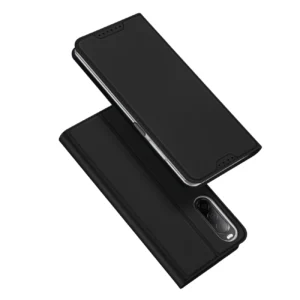 Dux Ducis Skin Pro Case for Sony Xperia 10 V Flip Card Wallet Stand Blackeng