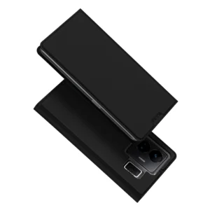 Dux Ducis Skin Pro Case For Realme GT Neo 5 / Realme GT3 Flip Cover Card Wallet Stand Blackeng