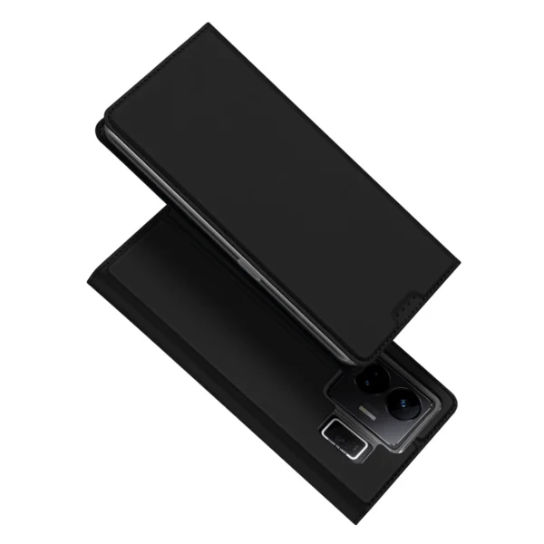 Dux Ducis Skin Pro Case For Realme GT Neo 5 / Realme GT3 Flip Cover Card Wallet Stand Blackeng