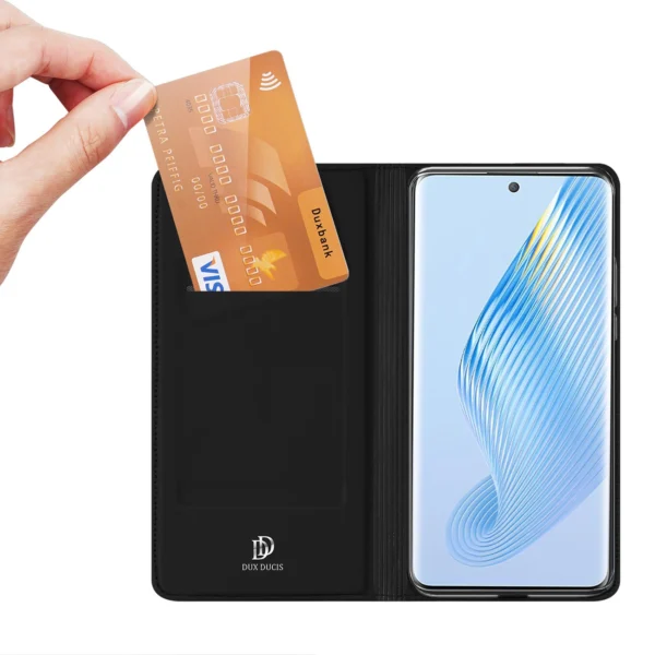 Dux Ducis Skin Pro case for Honor Magic5 flip cover card wallet stand blackeng