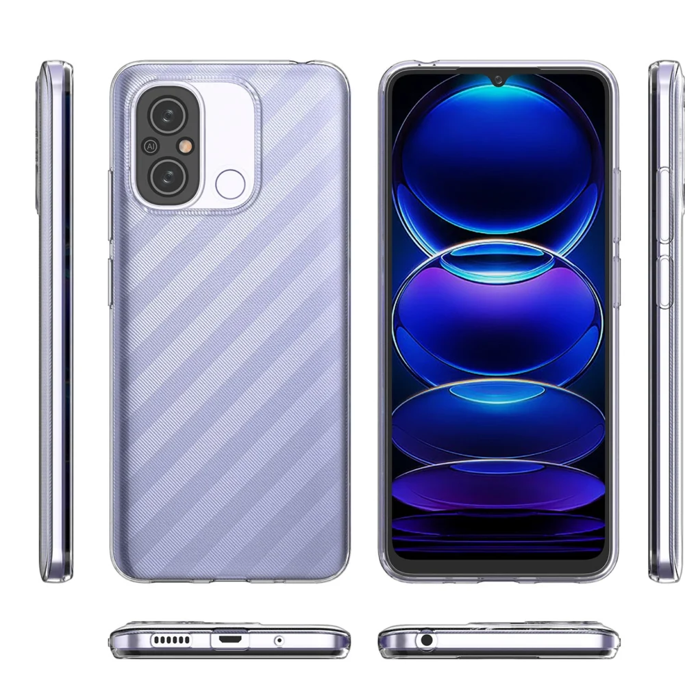 Ultra Clear 0.5mm Case for Xiaomi Redmi 11A / Poco C55 / Redmi 12C Thin Cover Transparenteng