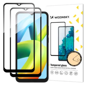 Wozinsky Full Glue Tempered Glass 2x Tempered Glass For Xiaomi Redmi A2 / Redmi A1 9H Full Screen Full Cover With Black Frameeng