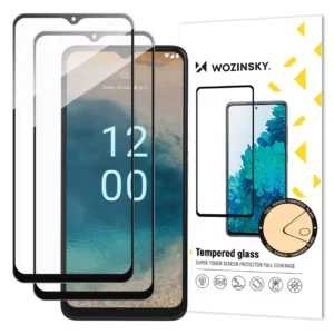 Wozinsky Full Glue Tempered Glass 2x Tempered Glass For Nokia G22 9H Full Screen Full Cover With Black Frameeng