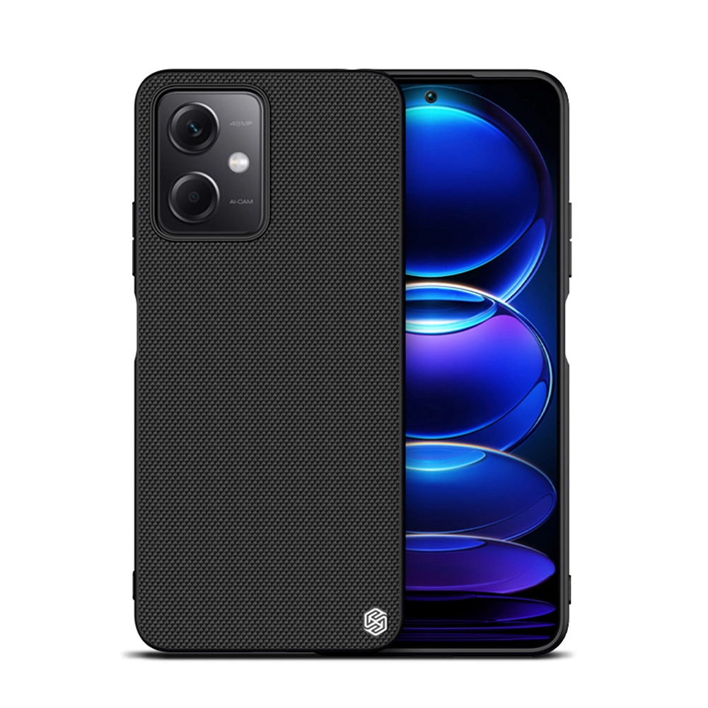 Nillkin Textured Case for Xiaomi Redmi Note 12 5G / Poco X5 5G Reinforced Nylon Cover Blackeng