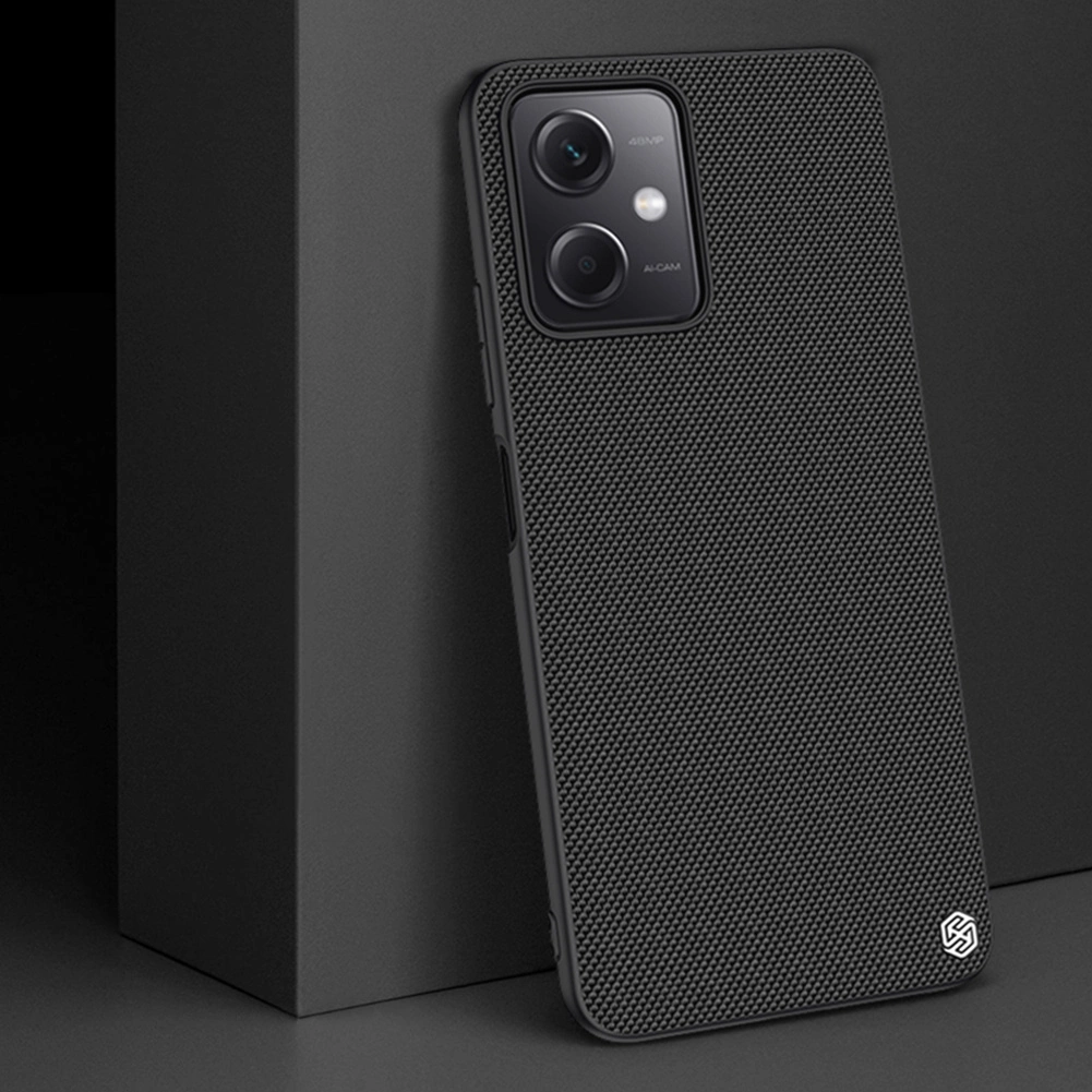 Nillkin Textured Case for Xiaomi Redmi Note 12 5G / Poco X5 5G Reinforced Nylon Cover Blackeng