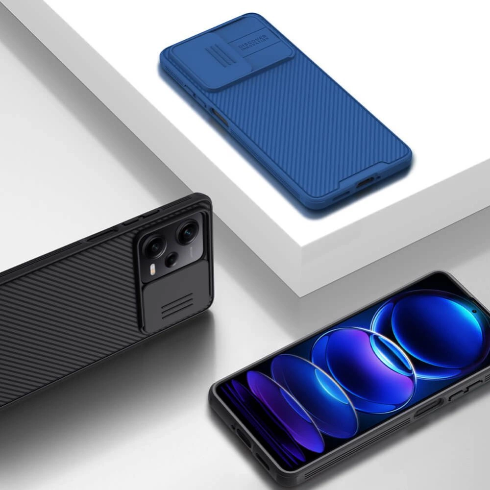 Nillkin CamShield Pro Case Case for Xiaomi Redmi Note 12 Pro / Poco X5 Pro 5G Cover with Camera Protector Blackeng