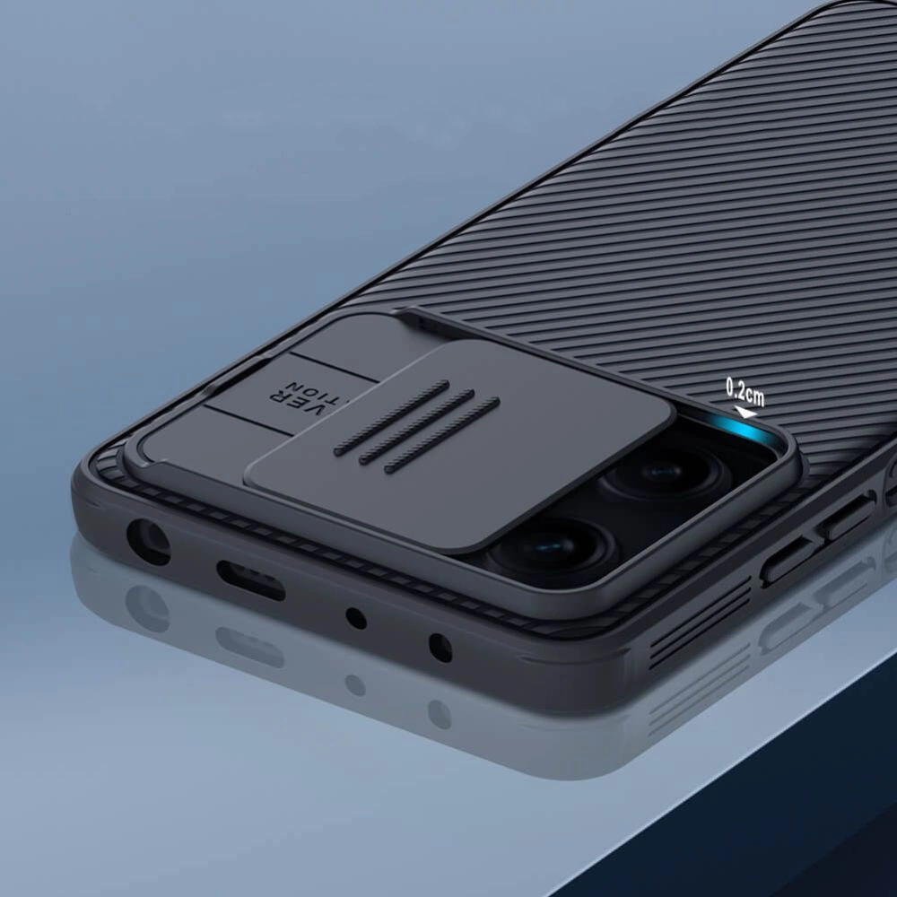 Nillkin CamShield Pro Case Case for Xiaomi Redmi Note 12 Pro / Poco X5 Pro 5G Cover with Camera Protector Blackeng